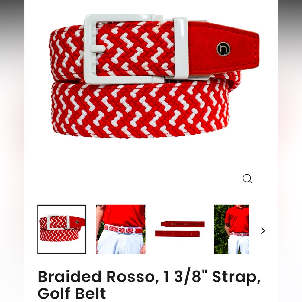 Nexbelt - Red, braided, NWT